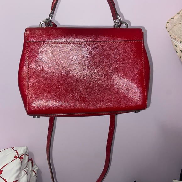 Shiny Red Michael Kors bag - Picture 4 of 7